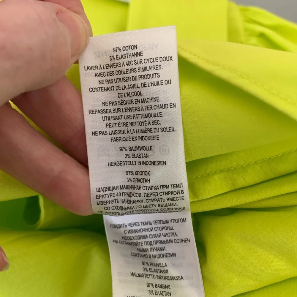 Ted Baker Sofia Ruffle Mini Dress Bright Green Size 4 - Picture 16 of 16